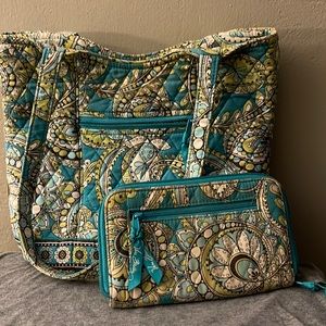 Vera Bradley Tote and Wallet